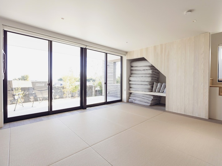 1Fが寝室兼、プレイルーム。畳の気持ちの良い部屋