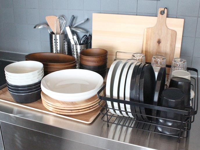 食器、グラスもあります