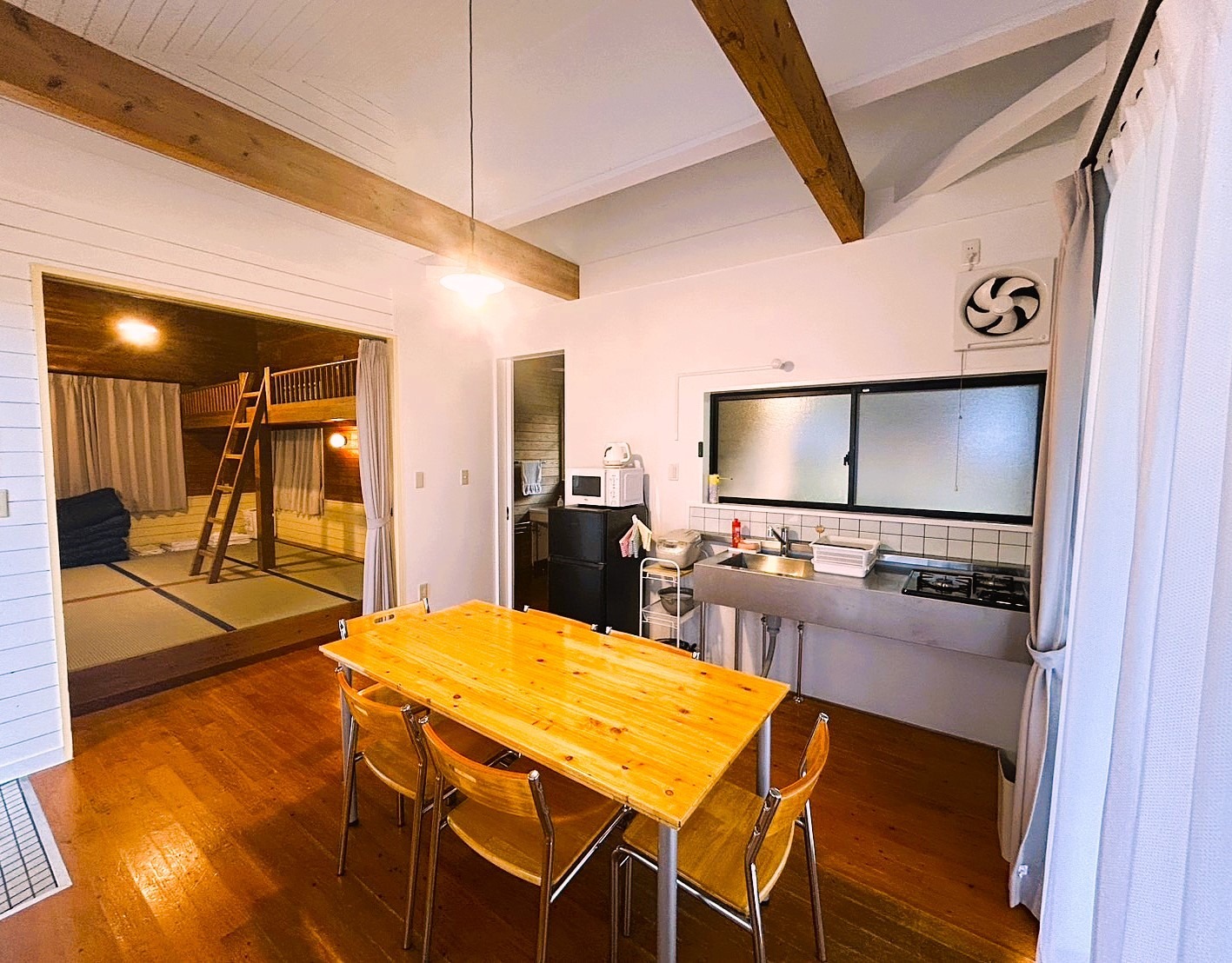 【改装済リニューアル】コテージ定員8名宿泊可能