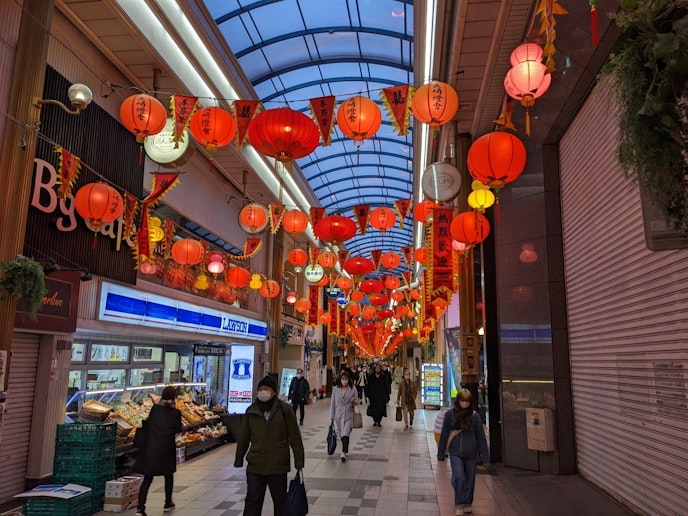 浜の町アーケード