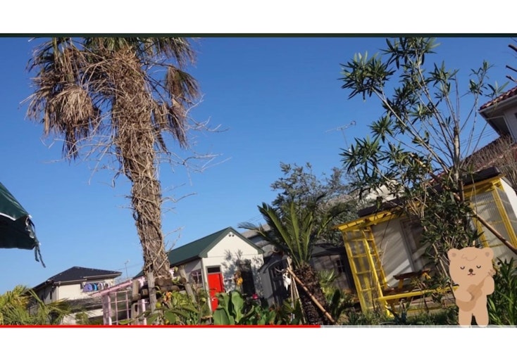 ハワイをイメージしたガーデン