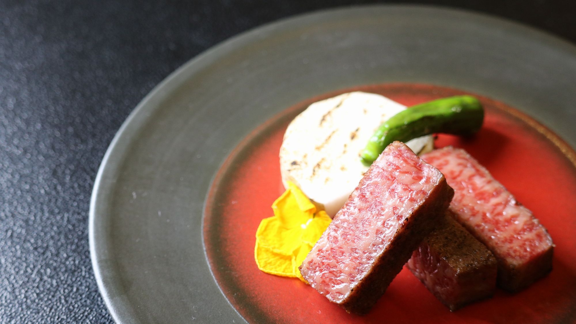 【陽春の恵み◆春季限定会席】鳥取和牛オレイン55と旬魚盛り合わせ　山陰の春を味わうプレミアム会席