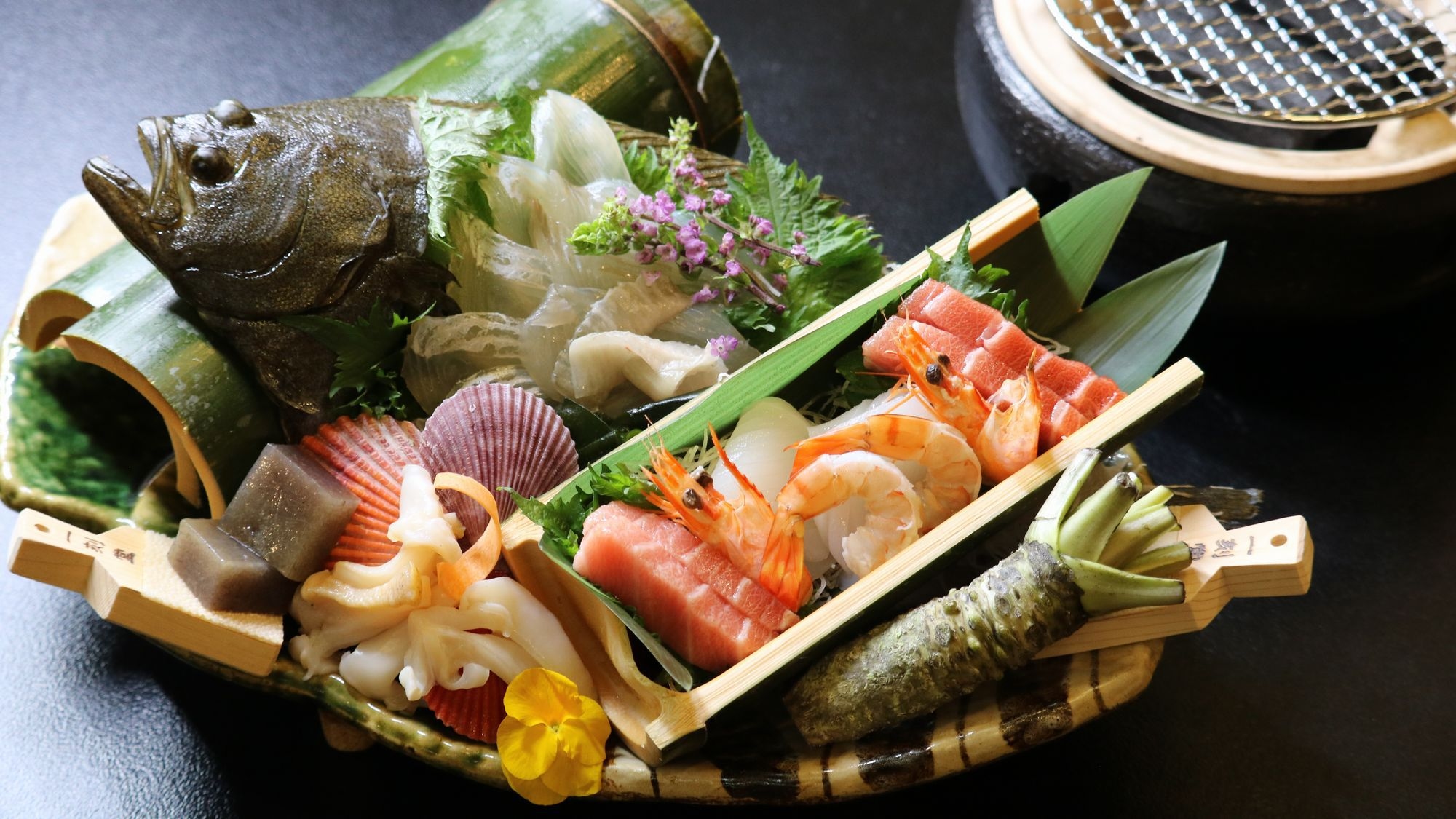 【陽春の恵み◆春季限定会席】鳥取和牛オレイン55と旬魚盛り合わせ　山陰の春を味わうプレミアム会席