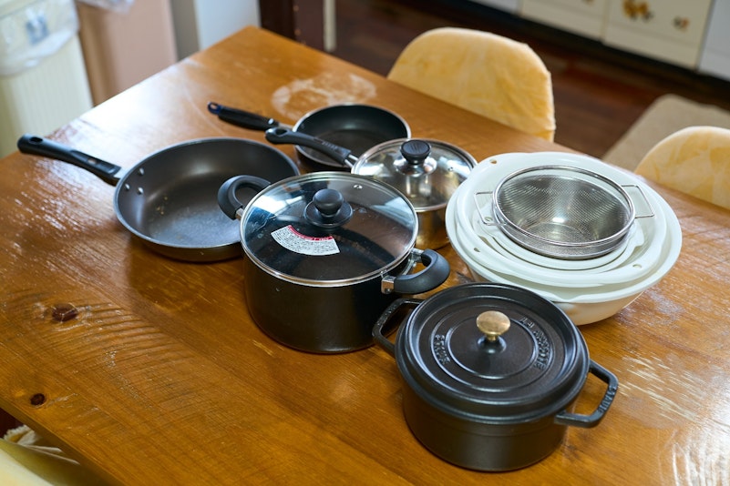 調理器具も揃ってます