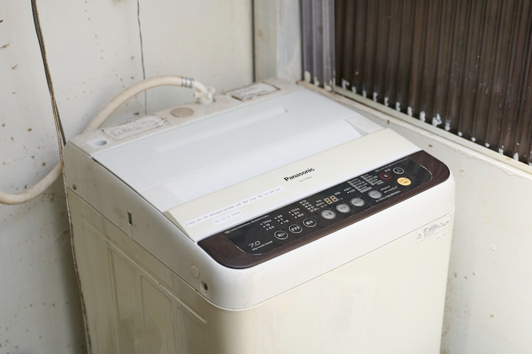 洗濯機もご自由に。洗剤もあります。