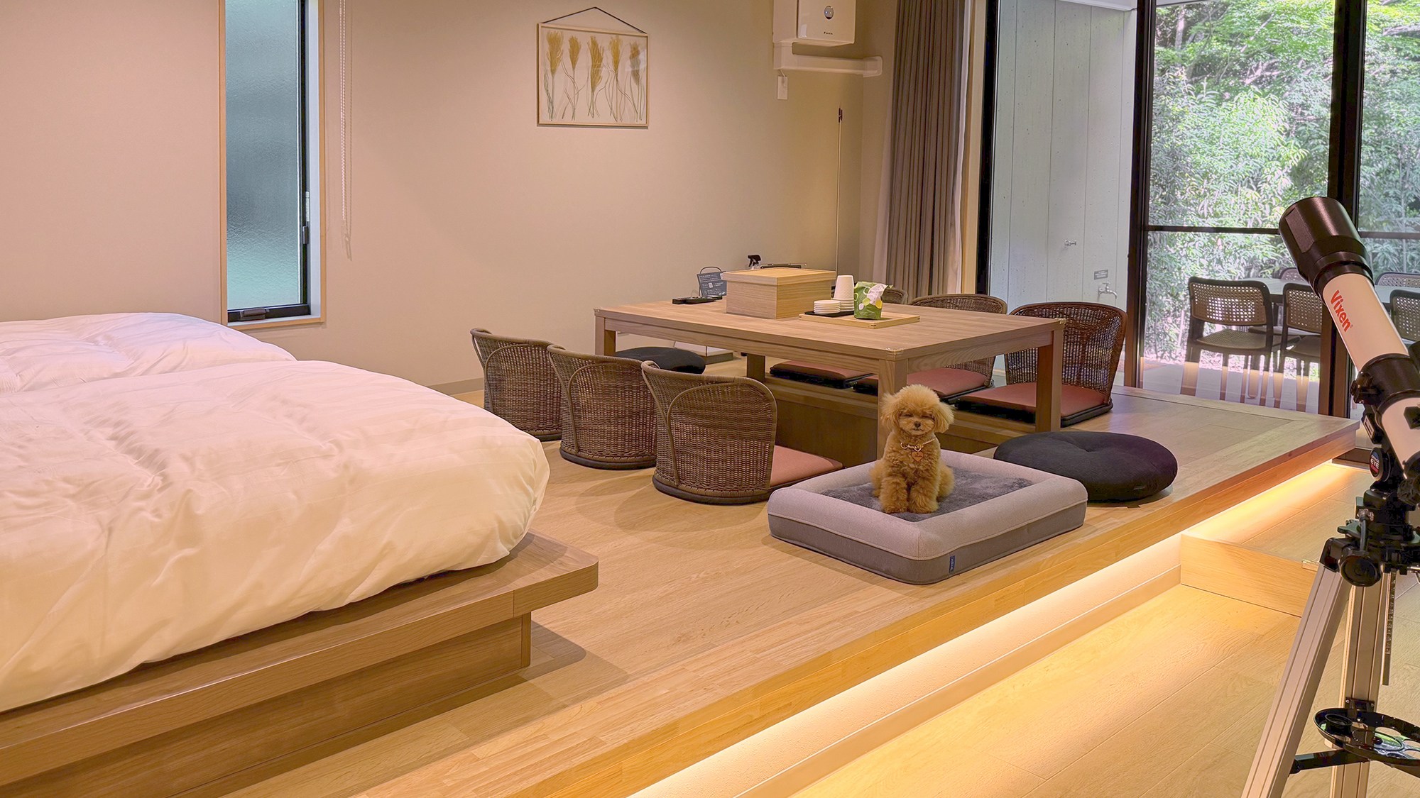 【客室】ワンちゃんも一緒にお寛ぎいただけます