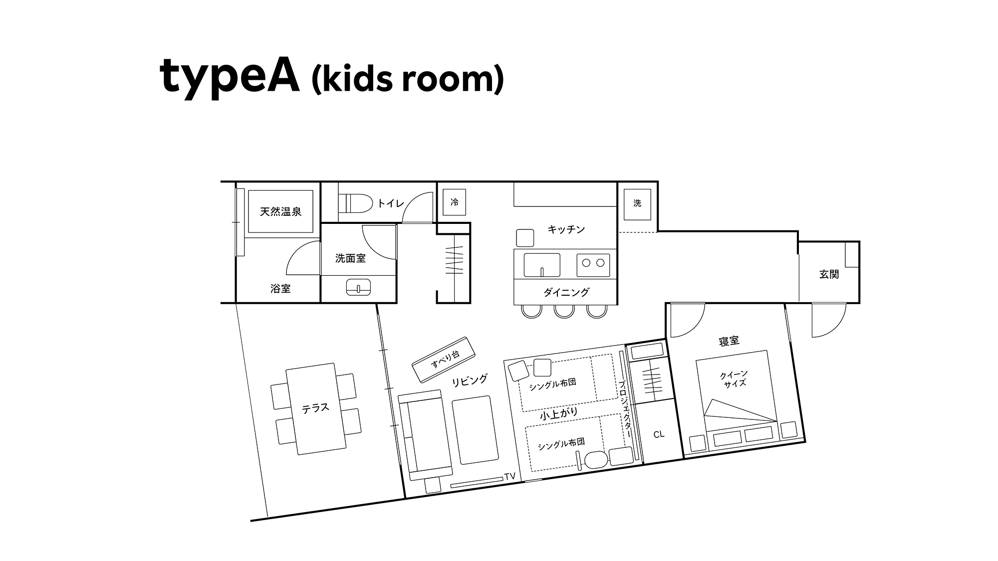 ファミリールーム／楽天市場人気アイテムコラボ／４名定員