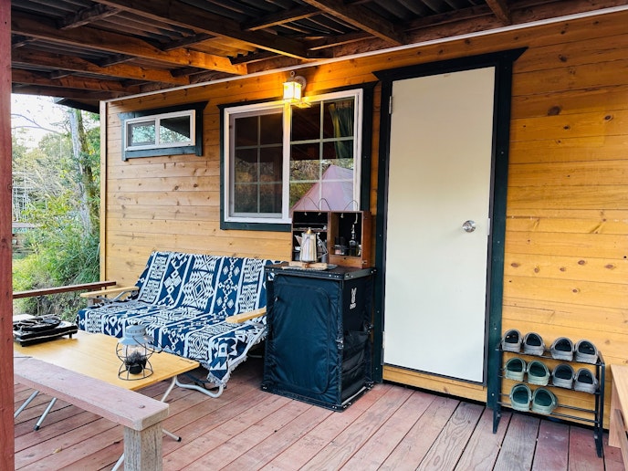 デッキ(食事スペース)