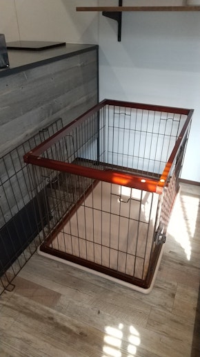 貸出しペット用ケージ(幅80cm奥行51cm高さ55cm天井付き)