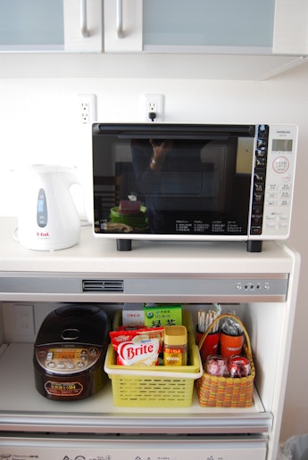 電子レンジ、炊飯器、湯沸かし器