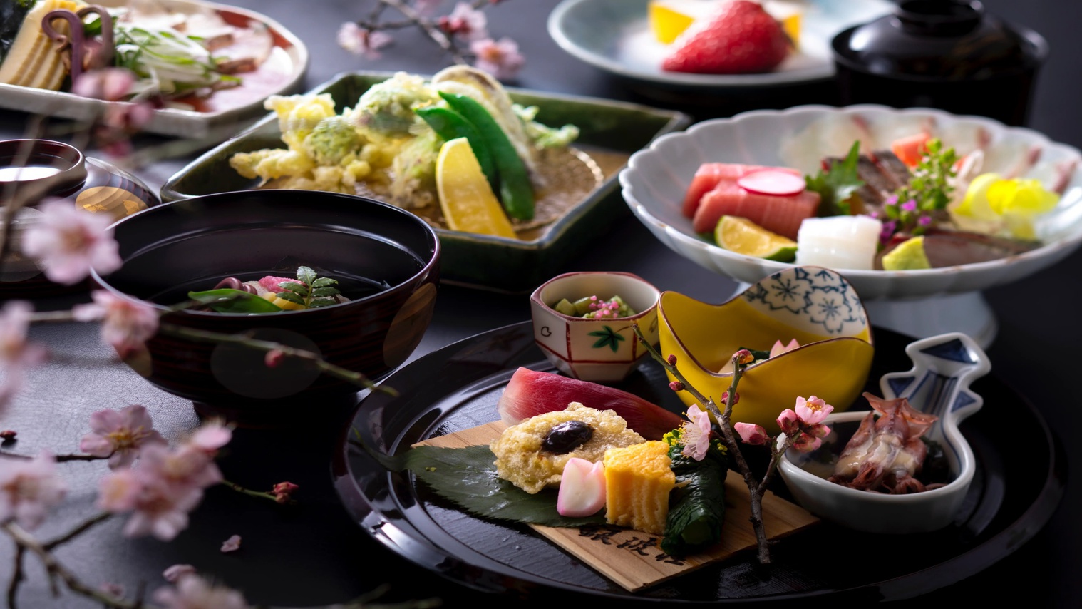 【4〜6月限定】桜鯛と春野菜の『旬彩せいろ蒸し』春和み会席