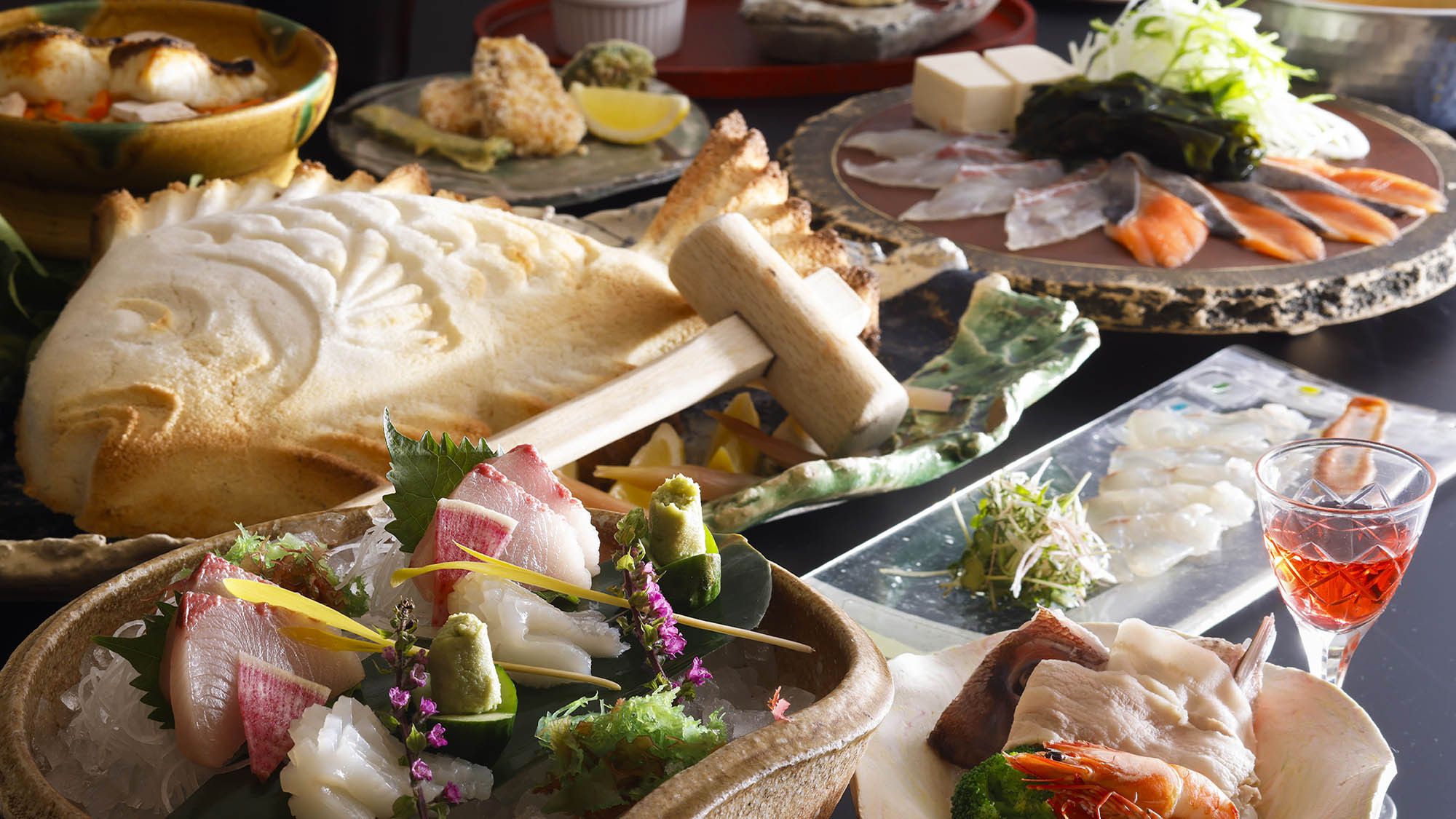 【春の味覚】赤穂の鯛会席　祥吉名物鯛の塩釜焼付
