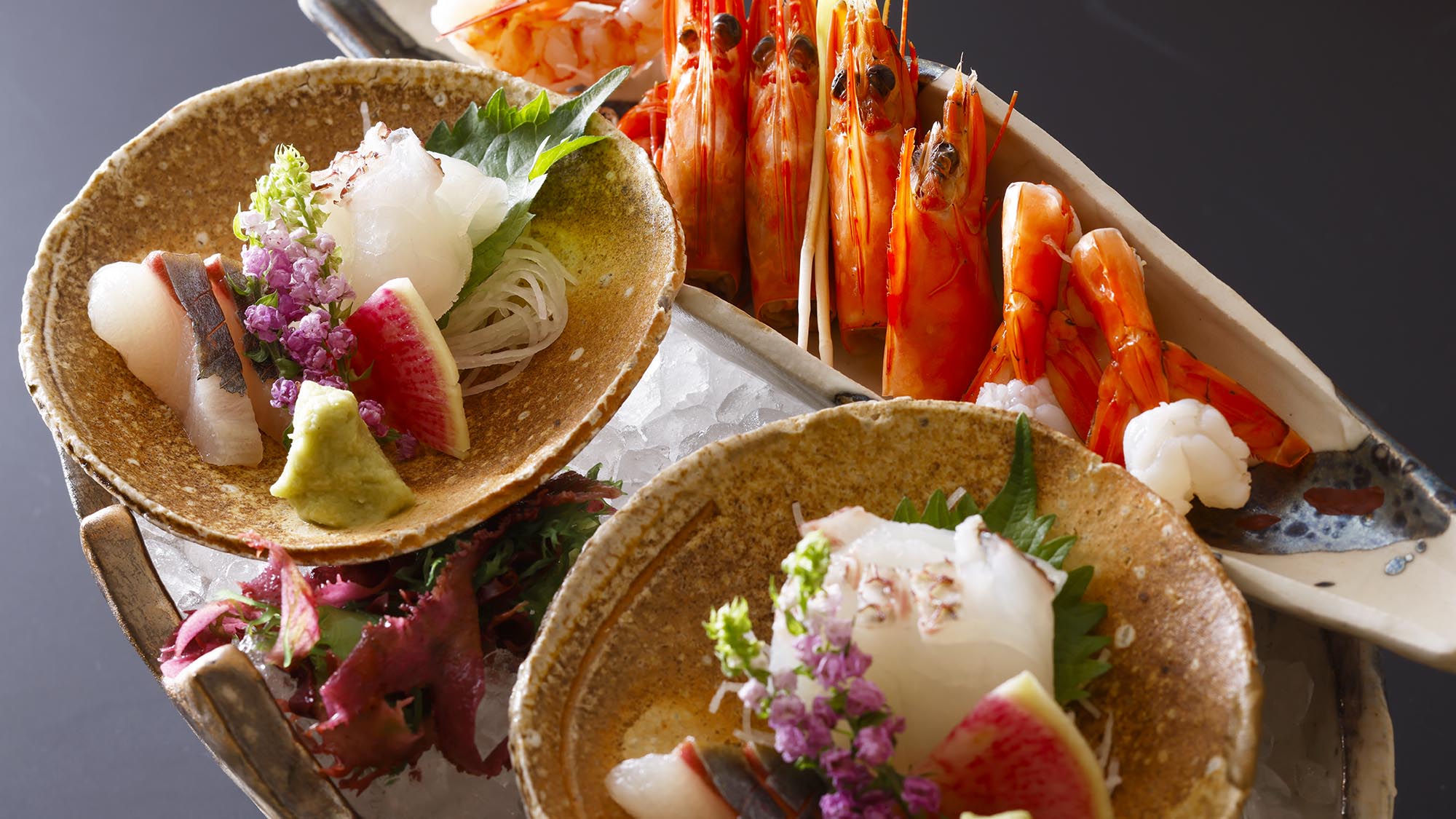 海老会席2025　お造り