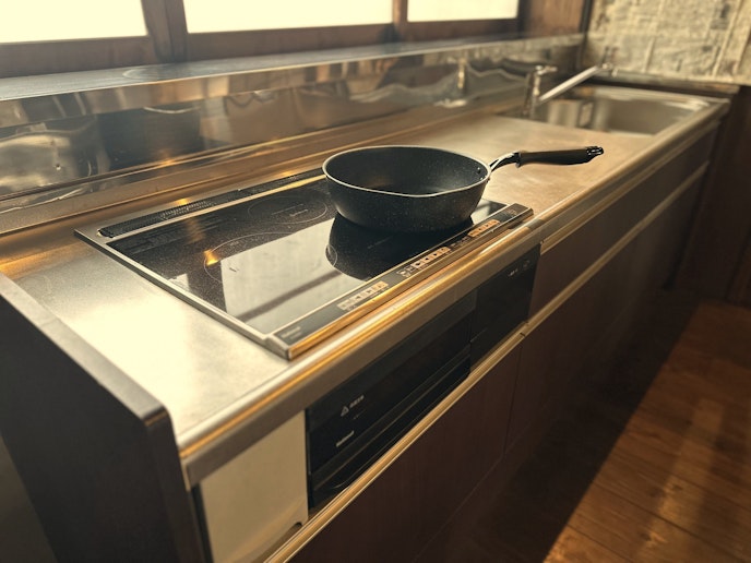 IHキッチン（フライパンなどあり）