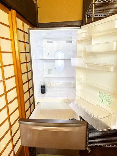 冷蔵庫あります。広々お使いください