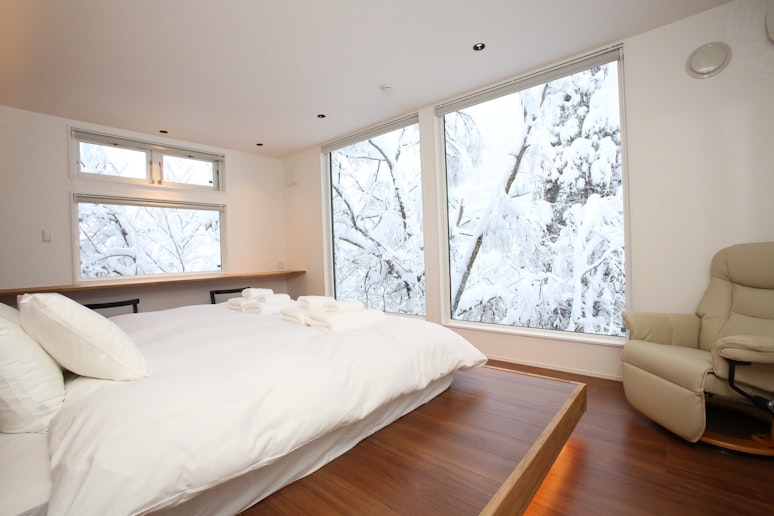 Master bedroom with a beautiful view to wake up to