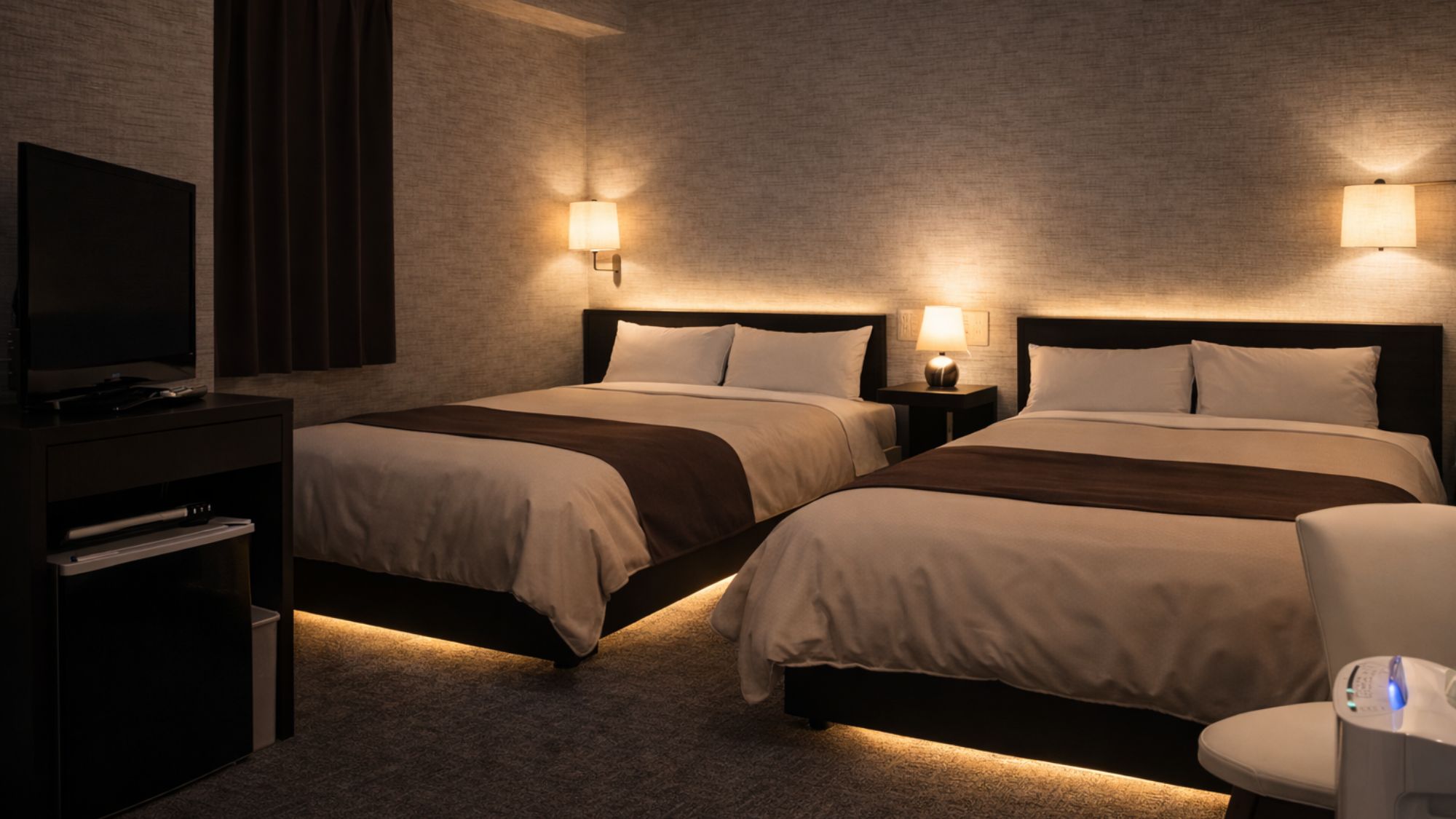 ゆったり広めのツインルーム