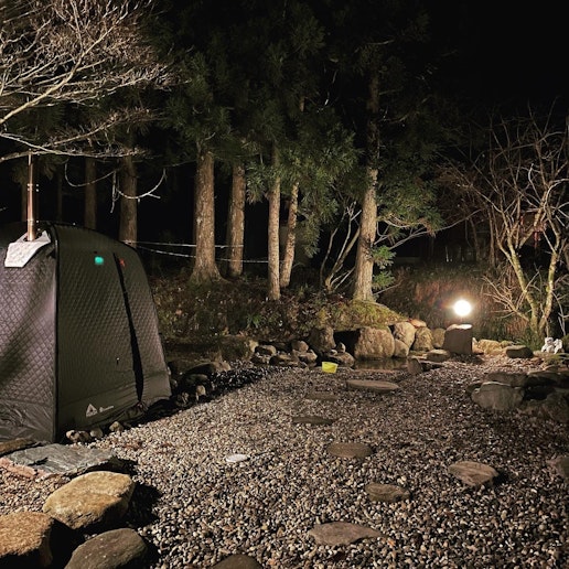 テントサウナはオプションです