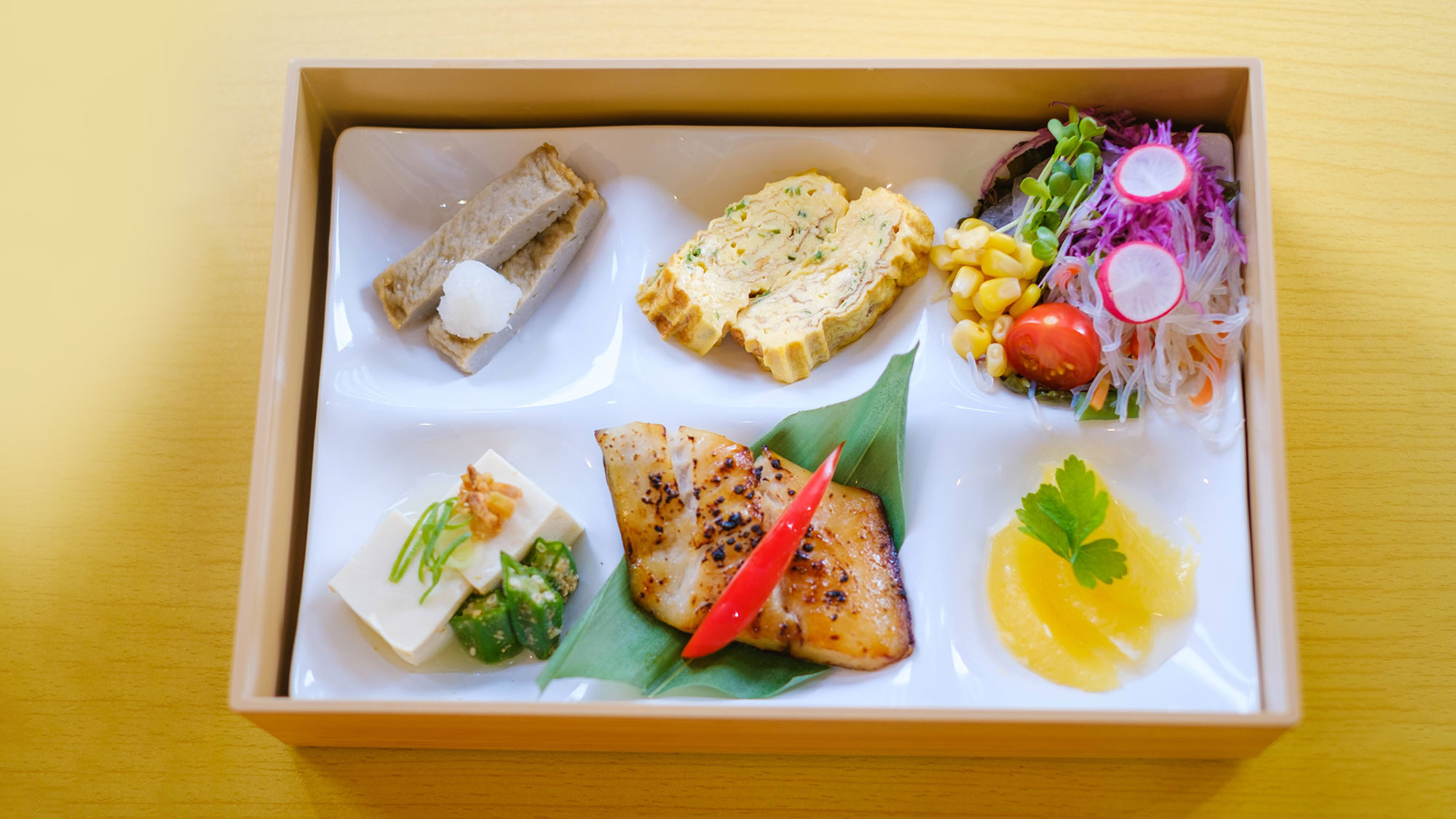 【朝食】東館1Fレストラン「RAF LOUNGE」にて「愛媛の恵み朝御膳」！