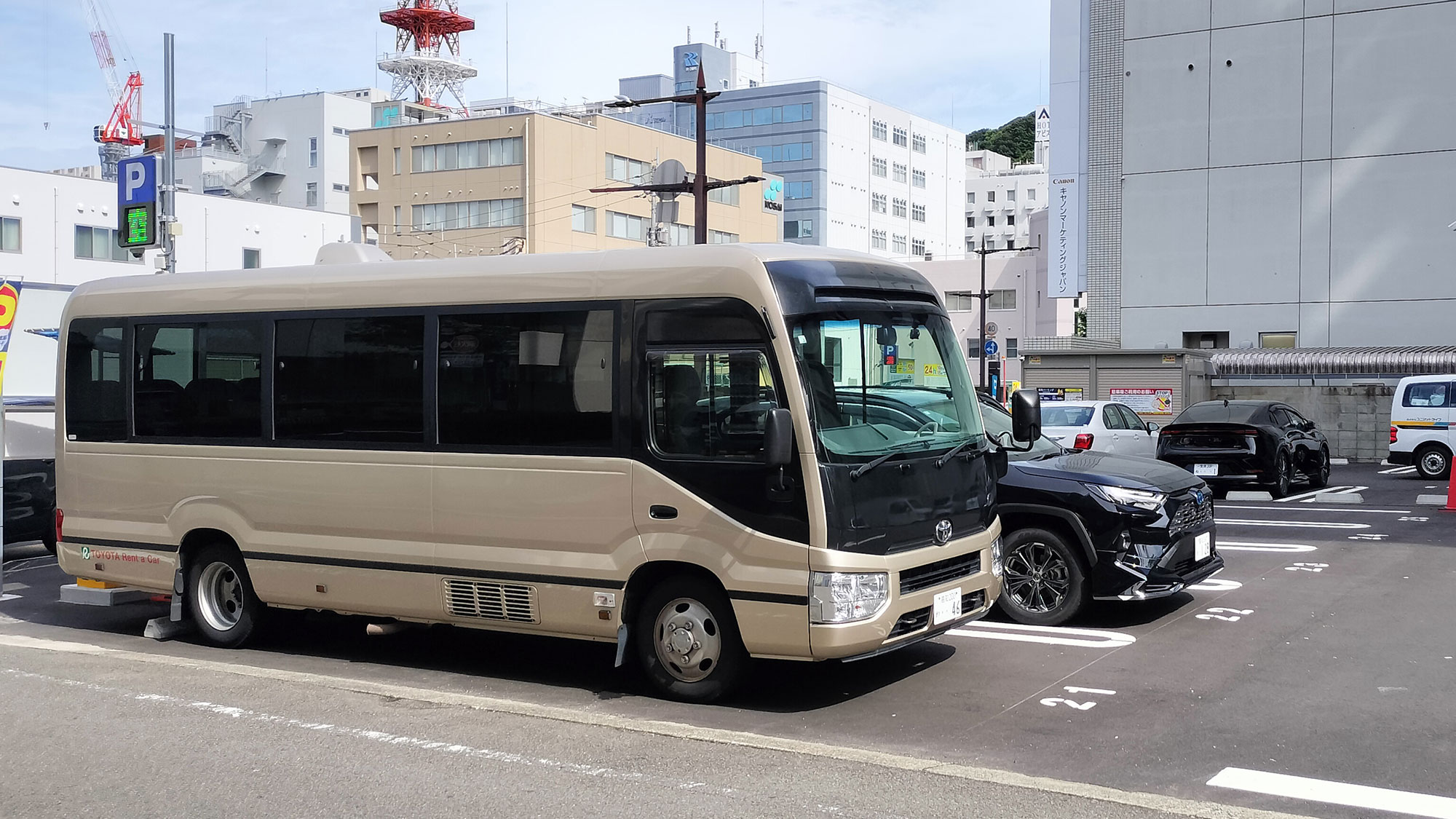 マイクロバスの駐車について