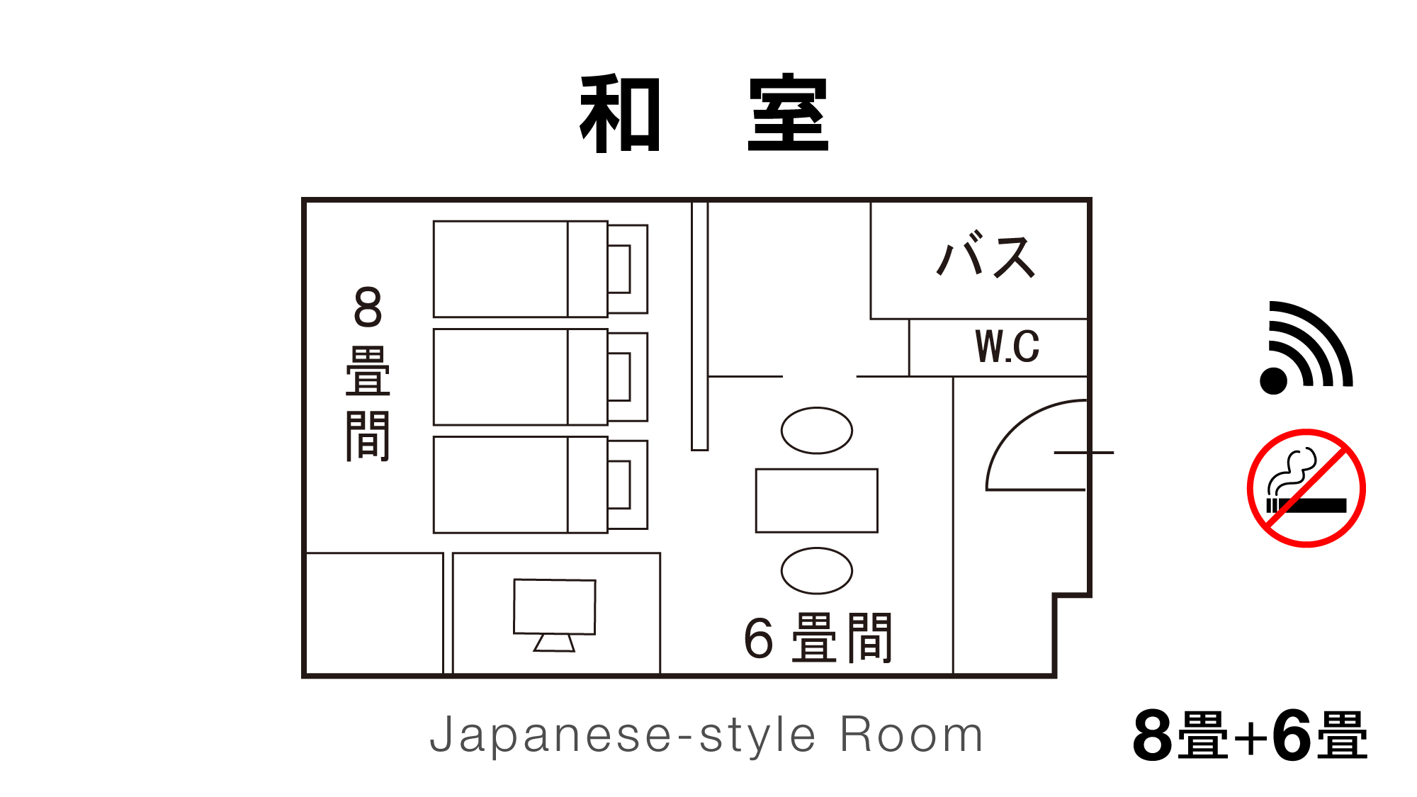 【和室】定員5名様まで／西館／角部屋