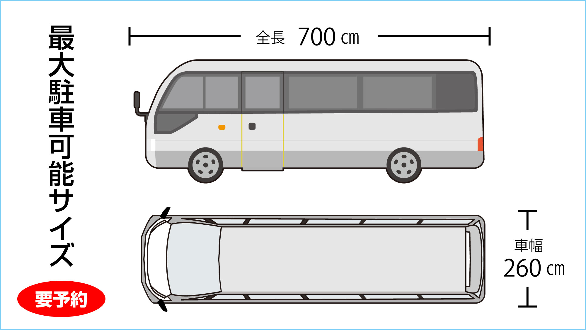 マイクロバスの駐車について