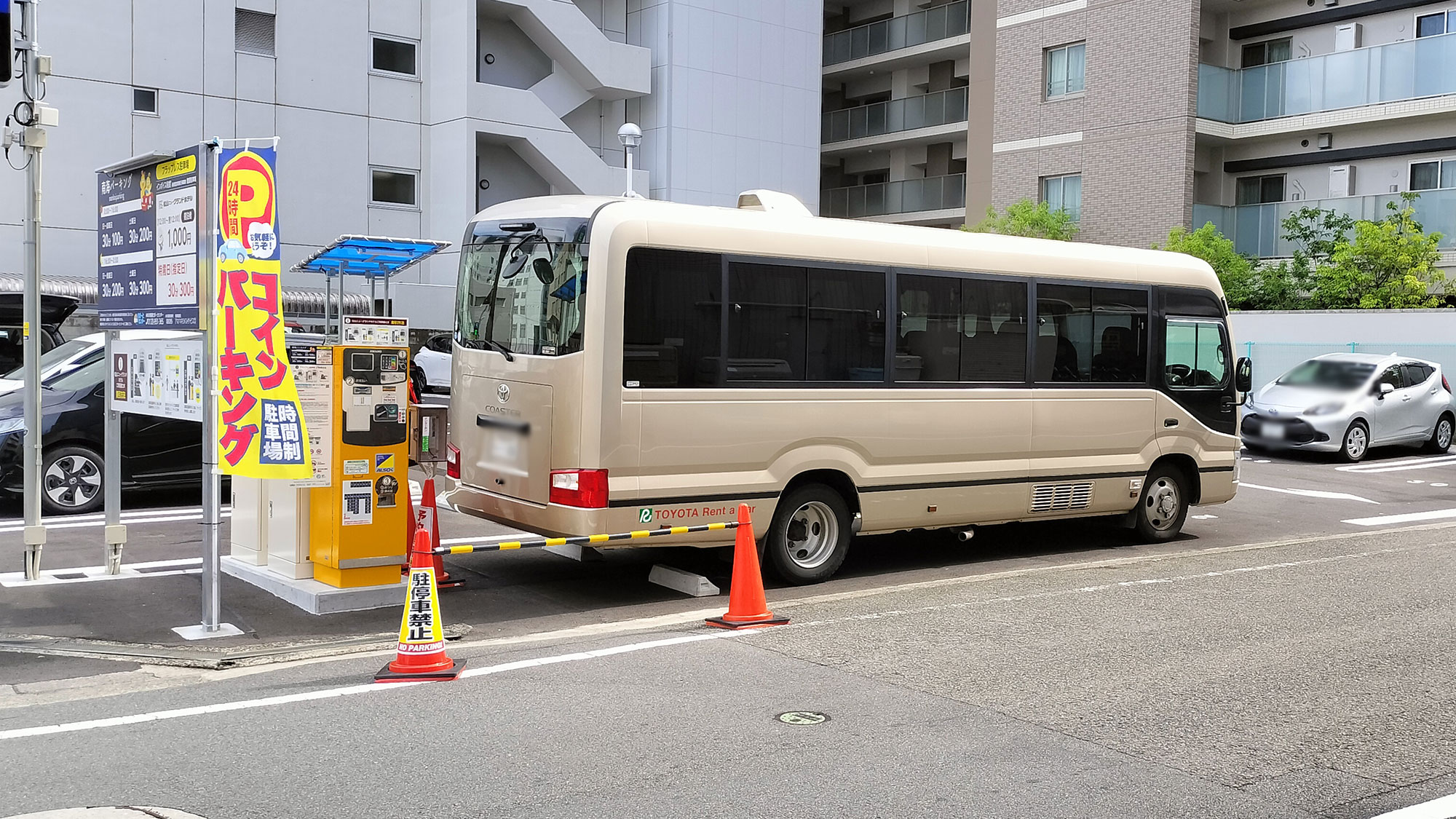 マイクロバスの駐車について