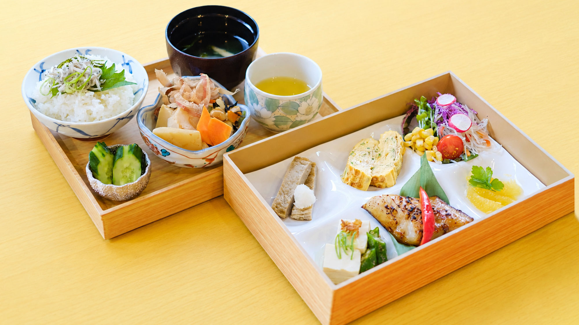 【朝食】東館1Fレストラン「RAF LOUNGE」にて「愛媛の恵み朝御膳」！
