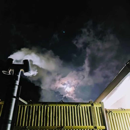 名物の五右衛門風呂。足元からポカポカに温まります！温度調節できます。