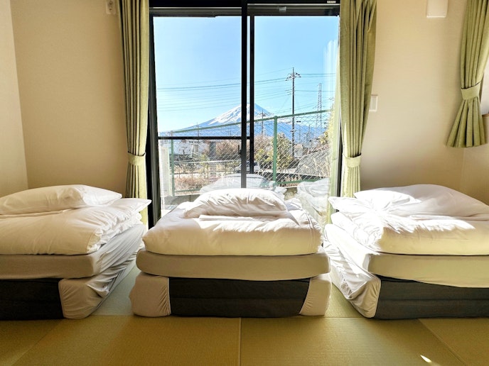 ・１F：和室は布団が3つ