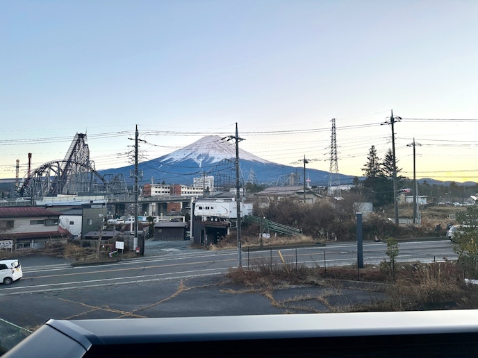 ベランダから富士山を堪能できます