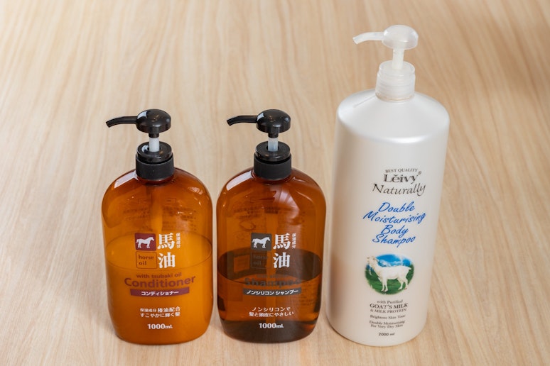 シャンプー、リンス、ボディソープ