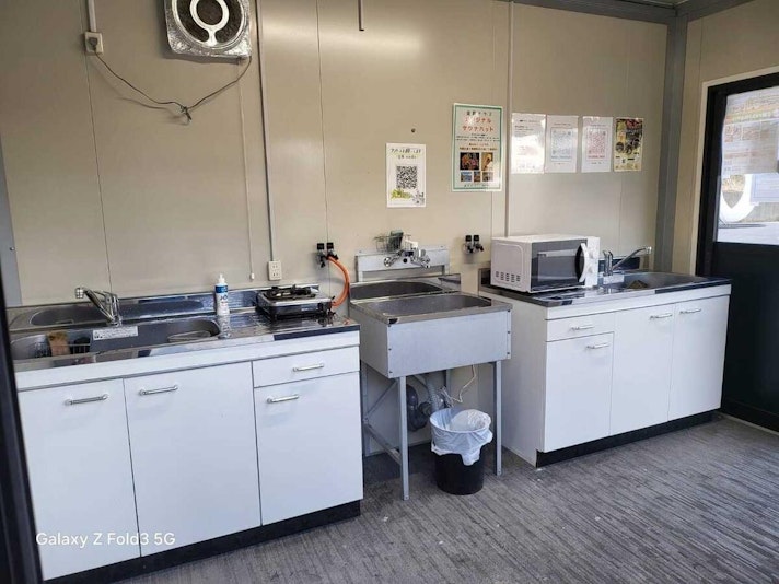 温水共同炊事場