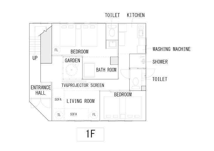 部屋の間取り図