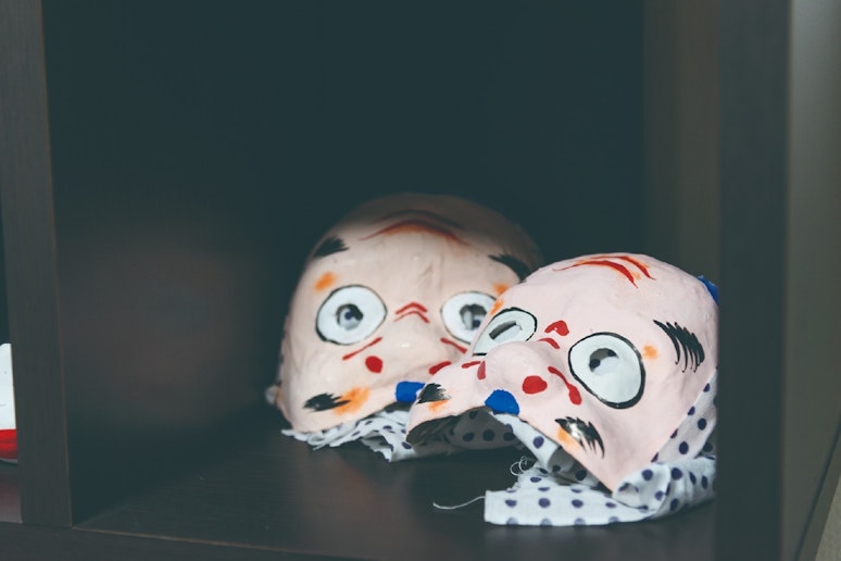 本家デコ屋敷 ひょっとこ面