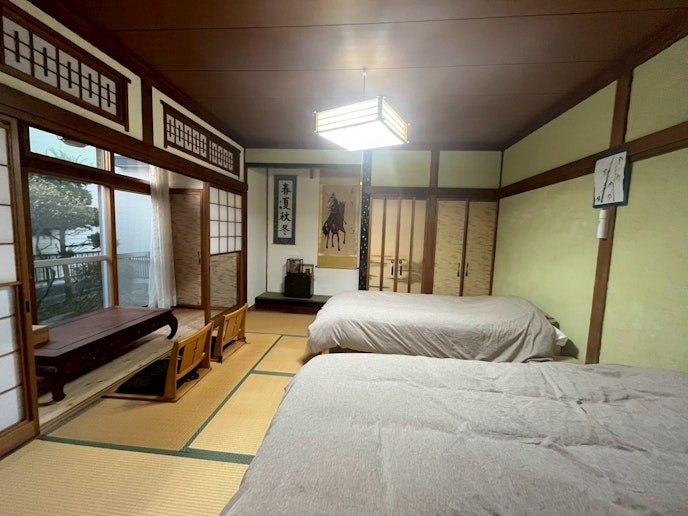 ＤＩＹで壁に漆喰を施しております