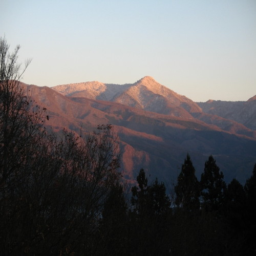 森　山　夕焼け