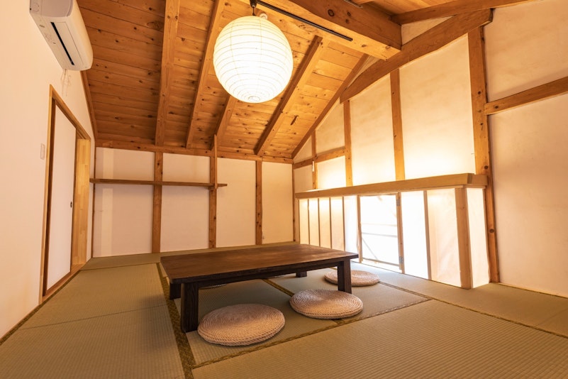 2階寝室はお布団4組セット可能