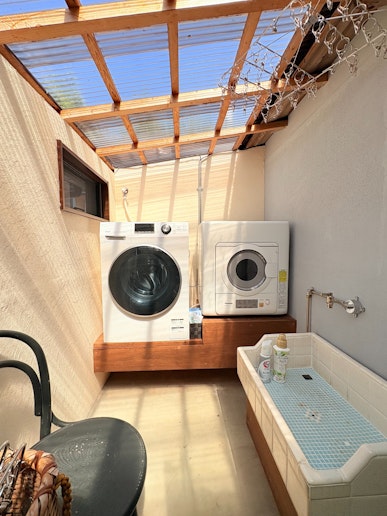 ランドリールーム：洗剤、柔軟剤有