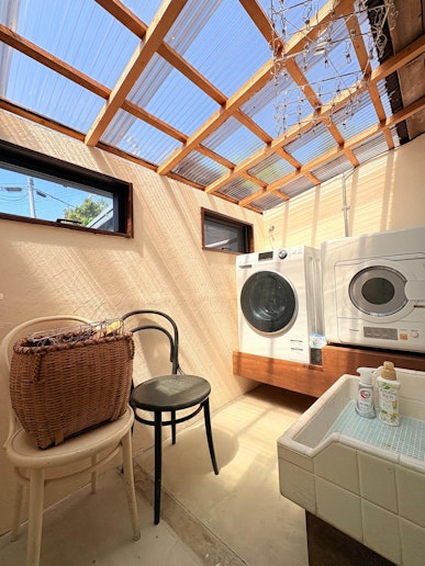 ランドリールーム：洗剤、柔軟剤有