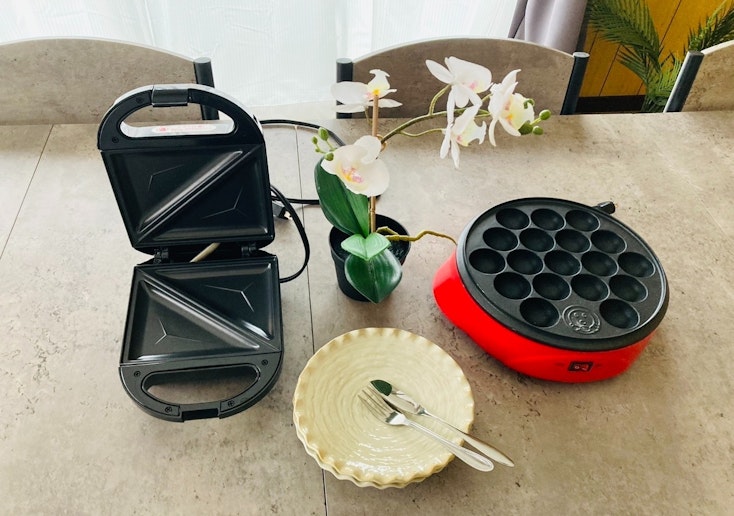 たこ焼き器とサンドメーカーで盛りあがろう！