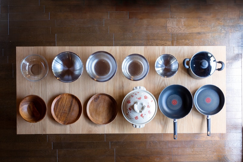 カラトリー（食器類）も写真のように準備しております。