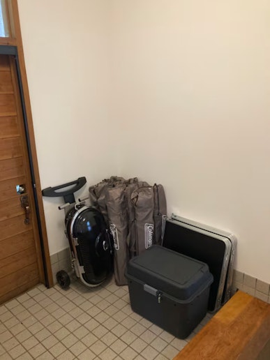 BBQ用具が置いてあります。