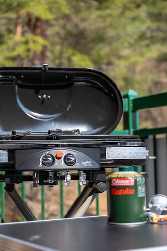 本格的なガス式のBBQグリルです。