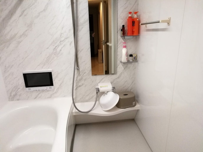 シャンプーとコンディショナー、ボディソープはいつも使えます。