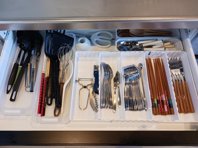 カトラリーも充実しています