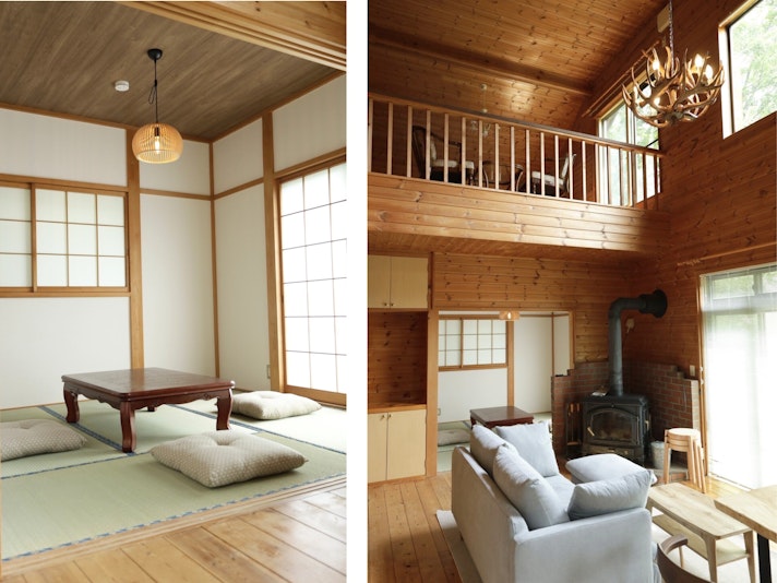 リビングから続く寛ぎの和室