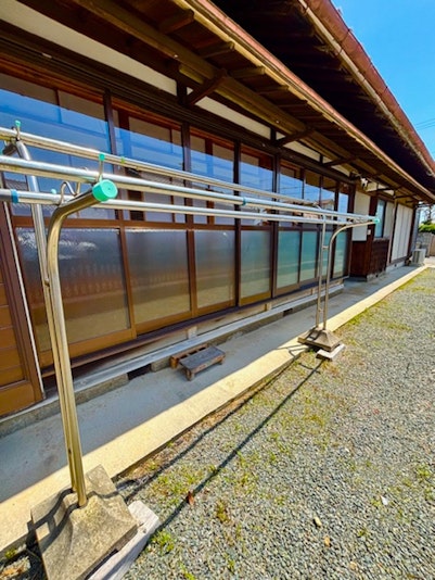 洗濯干し場所も設置してあります