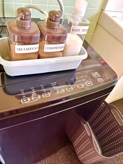 洗濯機完備なので長期滞在もOK