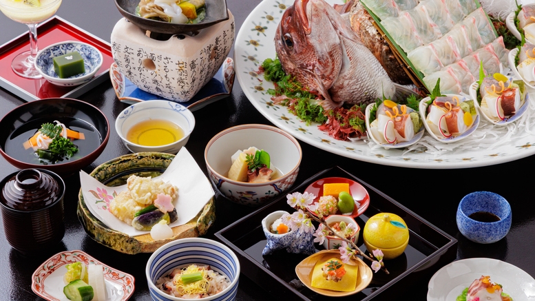 【お祝いにも最適】明石と言えば鯛　蛸！さらに鯛姿造り入り季節会席【明石】プラン【ご夕食はお部屋食】